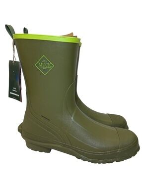 Muck Boot Harvester Mid Men’s Size 13 Waterproof Rubber Boots Green MRBMM300 NIB